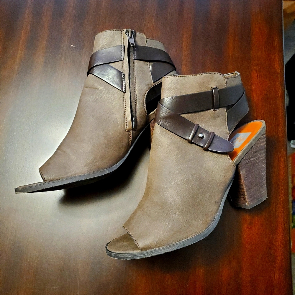 Brown booties